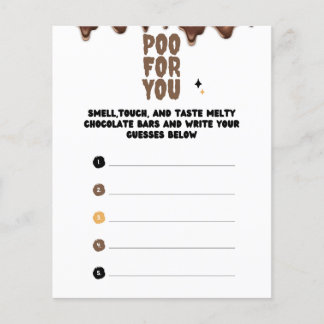 Gissa Chocolate Baby Shower-spelet