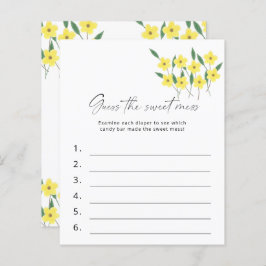 Gissa den  babyskusen, vildblommor