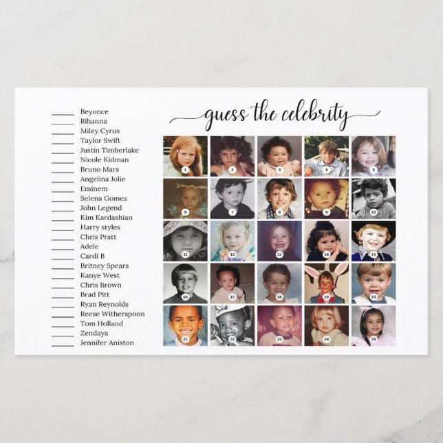 Gissa Den Berömda Bebis Babyshowerleken, Vem Är De (Framsida)