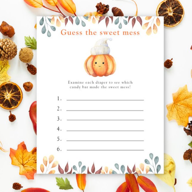 Gissa den söta röra spelet - Pumpa  (Skapare uppladdad)