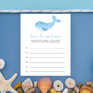 Gissa den söta röra - valbaby shower spel