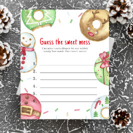 Gissa den söta röra - vinter baby shower lek