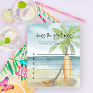Gissa den söta rörajan - Surf baby shower spel