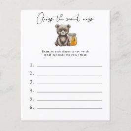 Gissa den söta rören - Baby Shower Lek