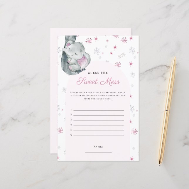 Gissa den svenske  Rosan på vintern Elephant Game (Fram/Back In Situ)