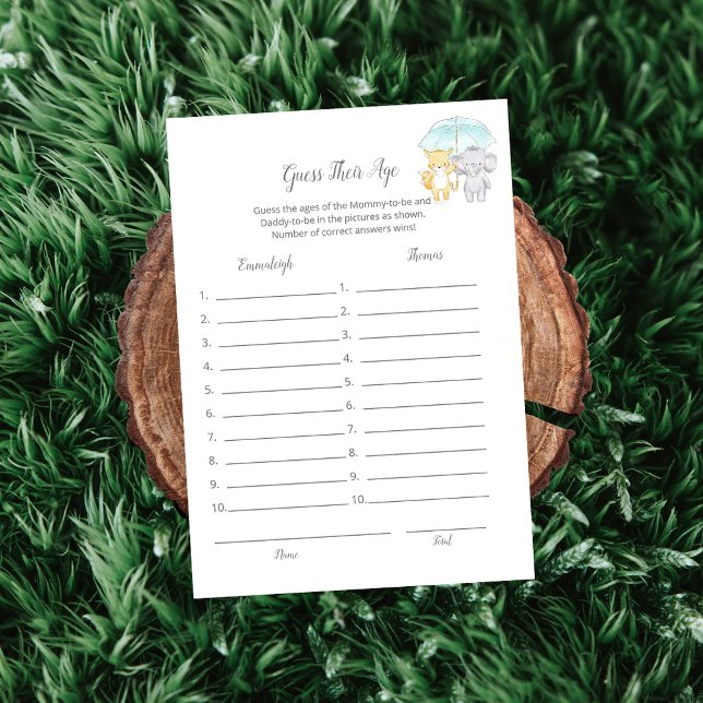 Gissa deras Baby-Sprinkle-spelkort (Skapare uppladdad)