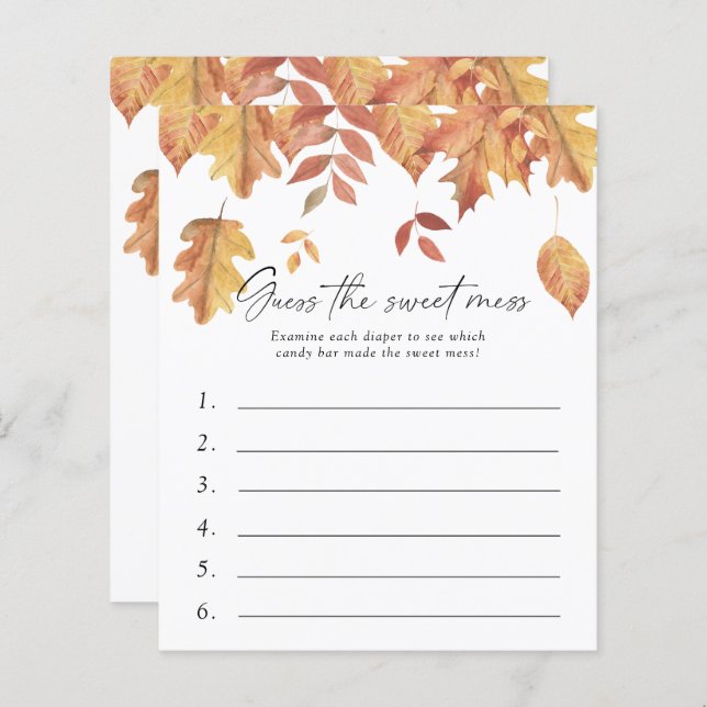 Gissa det  babyvisaren - Löv (Fram/baksida)