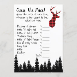 Gissa det Prisare babyspelet Inbjudningar