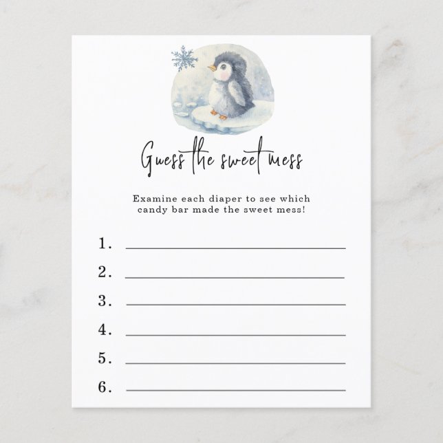 Gissa det söta  - babyduschspelet (Framsida)