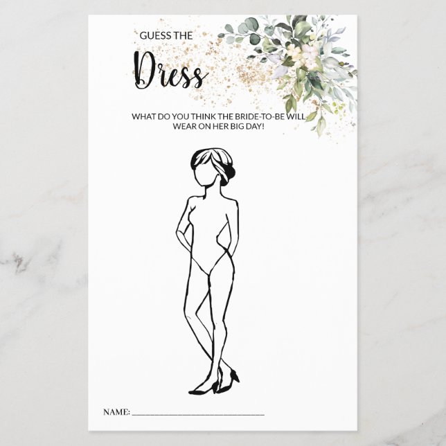 Gissa Dress Herbal Möhippa-spelkortet Flygblad (Framsidan)