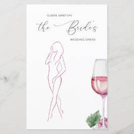 Gissa Dress Vino före Vows Möhippa Game