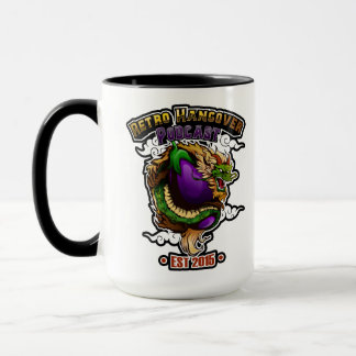 Gissa Eggplant Dragon Two-Tone Jumbo Mugg
