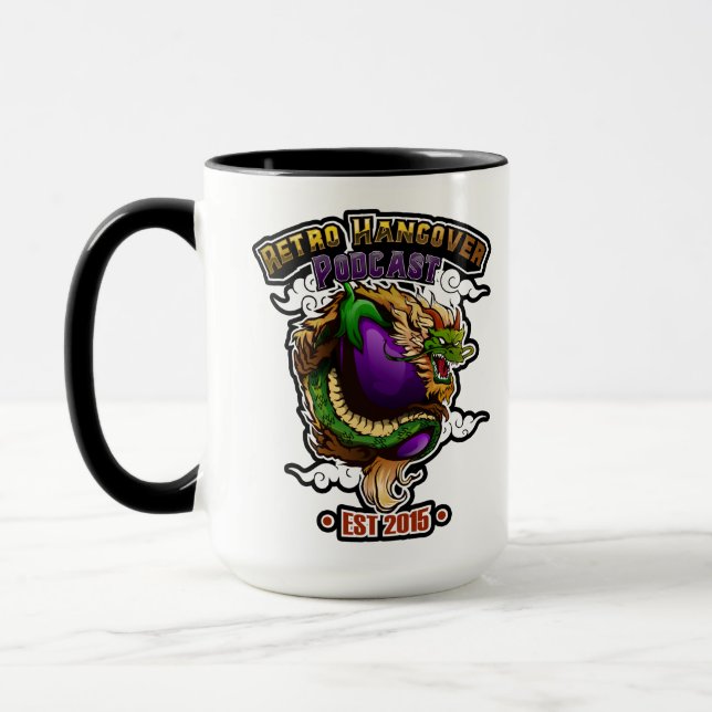 Gissa Eggplant Dragon Two-Tone Jumbo Mugg (Vänster)