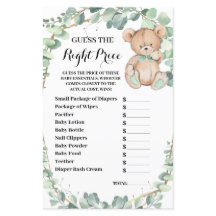 Gissa Högerna Prist spelkort för babyskor F