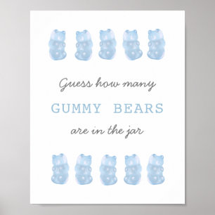Gissa hur många Baby blue spelsignaler som bär på Poster
