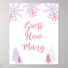 Gissa hur många babyskor för signaturvinter poster