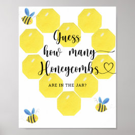 Gissa hur många bikakor som finns i burk poster