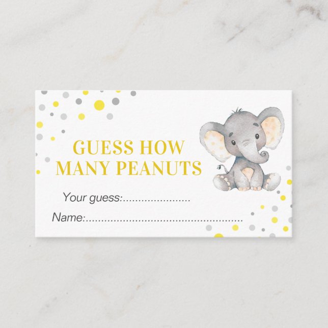 Gissa hur många bonuts Baby Shower Birthday Game Tilläggskort (Framsida)