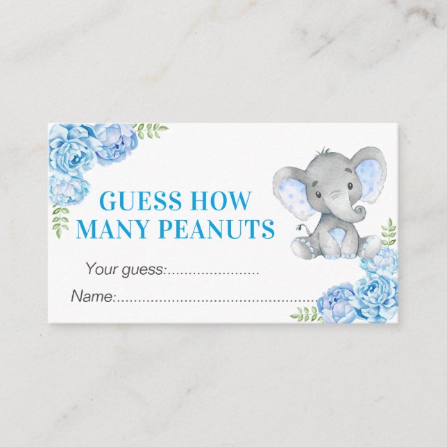 Gissa hur många bonuts Baby Shower Birthday Game Tilläggskort (Framsida)