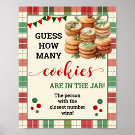 Gissa hur många cookies som kör julklapp poster