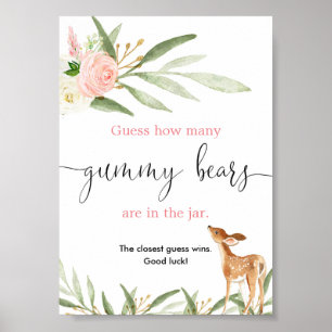 Gissa hur många gummibjörnar som spelar rosa guld poster