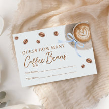 Gissa Hur Många Kaffebönor Baby Shower