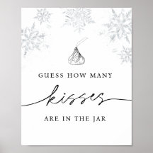 Gissa hur många Kisses är i Burk Snowflake