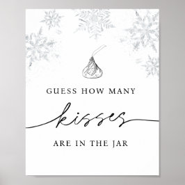 Gissa hur många Kisses är i Burk Snowflake Poster