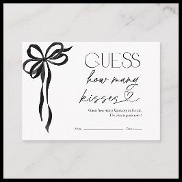 Gissa hur många Kisses Black Bow-Möhippor som spel Tilläggskort