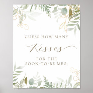 Gissa hur många Kisses Greenery-Möhippor som spela Poster