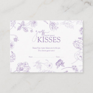 Gissa hur många Kisses Lavender-Möhippans spel Tilläggskort