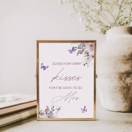 Gissa hur många Kisses Möhippa Butterfly Poster