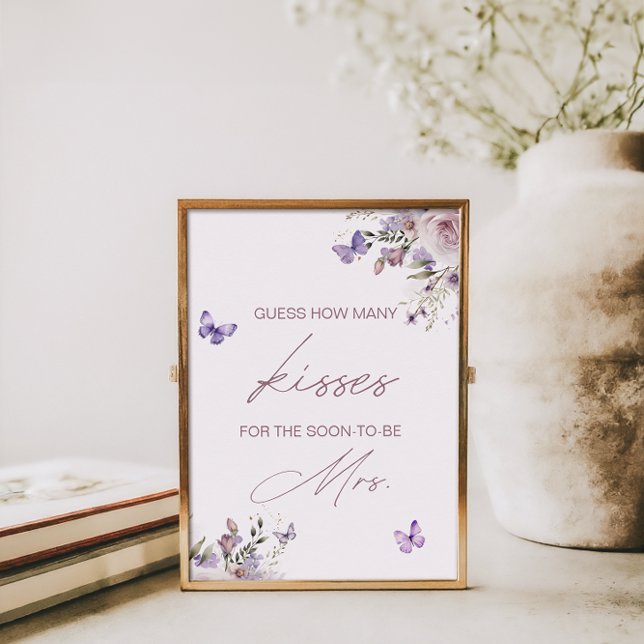 Gissa hur många Kisses Möhippa Butterfly Poster (Skapare uppladdad)