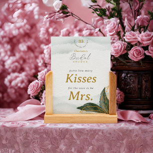 Gissa hur många Kisses Möhippa Tabletop-kort Inbjudningar