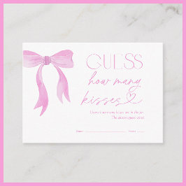Gissa hur många Kisses Rosa Bow-Möhippa som spelas Tilläggskort