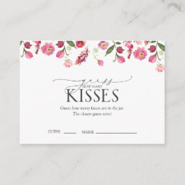 Gissa hur många Kisses Rosa Möhippa-spel Tilläggskort