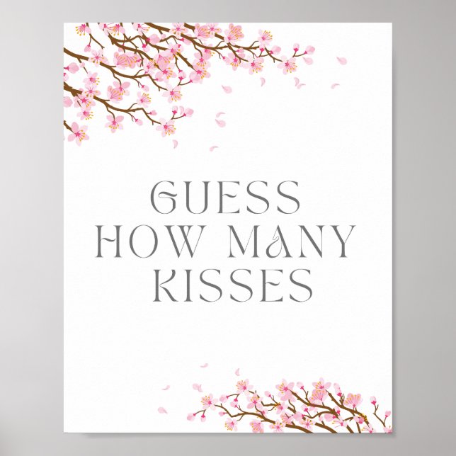 Gissa hur många Kisses-skyltar för Möhippa Poster (Framsidan)