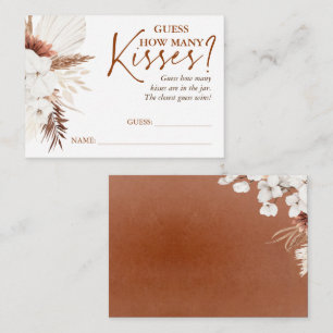 Gissa hur många Kisses-spelkort - Terracotta Tilläggskort