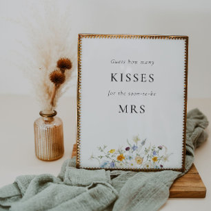 Gissa hur många Kisses-spelsignatur Poster