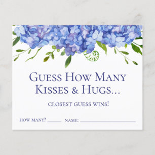 Gissa hur många kyssar och kramar blå hydrangeor
