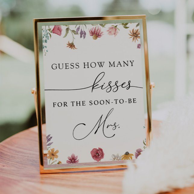 Gissa hur många kyssar till den blivande fru  poster (Skapare uppladdad)