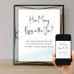 Gissa hur många Möhippor Grönten Game Tvättar Poster<br><div class="desc">Gissa hur många möhippor som gissar speltecken med redigerbar text, så att du kan anpassa din verksamhet till kostym, till exempel hur många kyssar i burk. "Gissa hur många" utmärker sig med avslappnadens elegans genom att skriva ut kalligrafi. Chicens minimalistiska utformning med svart och vit typografi på vit bakgrund avslutat,...</div>