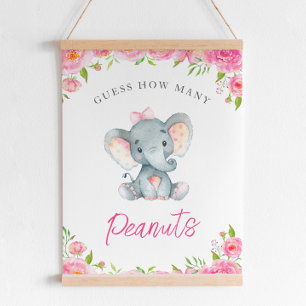 Gissa hur många peanuts-elefant-babyskor som spela poster