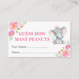 Gissa hur många peanuts-elefant-babyskor som spela tilläggskort