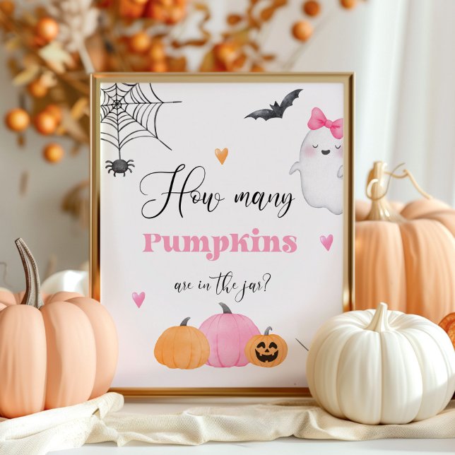 Gissa hur många pumpor lilla Boo Poster (Skapare uppladdad)