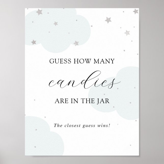 Gissa Hur Många Som Finns I Burk Duschspelsposter Poster (Framsidan)