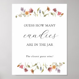 Gissa hur många som finns i burken Dusch spelplans Poster