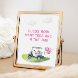 Gissa hur många Tofs Golf-tecken Poster
