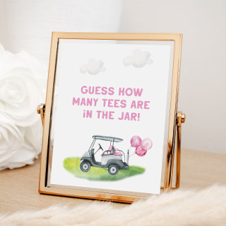 Gissa hur många Tofs Golf-tecken Poster