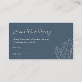 Gissa hur många Topaz Blue Wildblomspel Tilläggskort